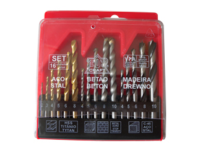  	16pcs combination drill  	HSS-2-3-4-5-6-8mm 	wood-4-5-6-8-10mm 	masory-4-5-6-8-10mm 